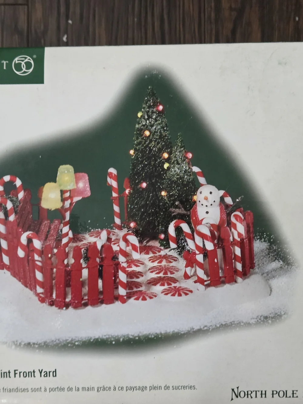 Department 56 Peppermint Front Yard Holiday Decor - Red & White
